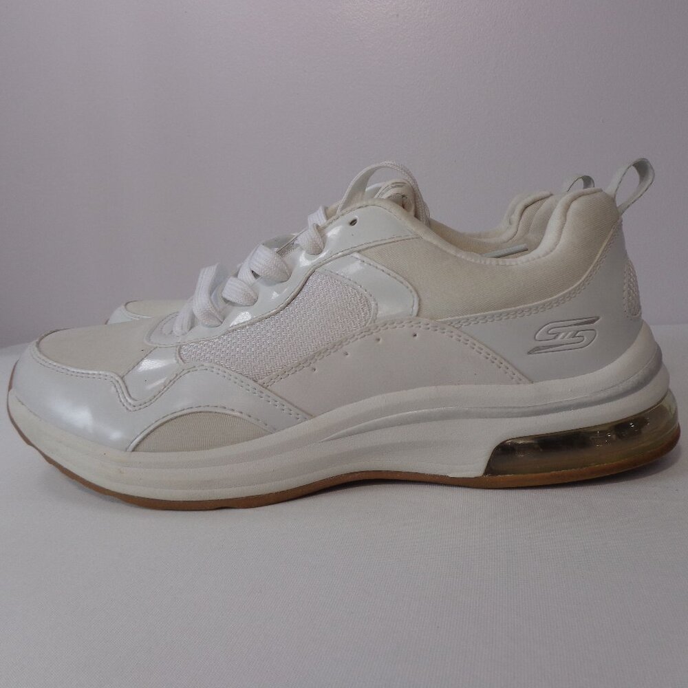 Skechers Bobs Pulse Air Sneakers Walking White Memory Foam Women's Size 10 - Picture 1 of 7